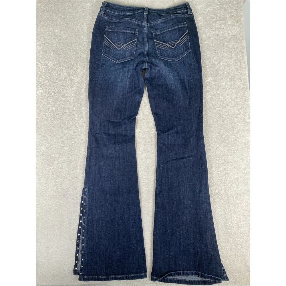 Idyllwind Miranda Lambert Jeans Elliston Studded Slit Boot Women's 10x34 Dark - Picture 9 of 9